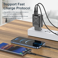 65W GaN ładowarka do laptopa Macbook QC PD 3.0 USB typ C szybka ładowarka ścienna do iPhone 13 12 Pro Max Xiaomi Mi 11 Samsung S22 S21 5